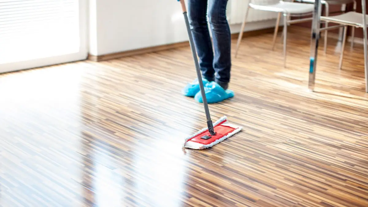 dry cleaning with mop